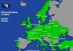 Csúszó Európa térképek